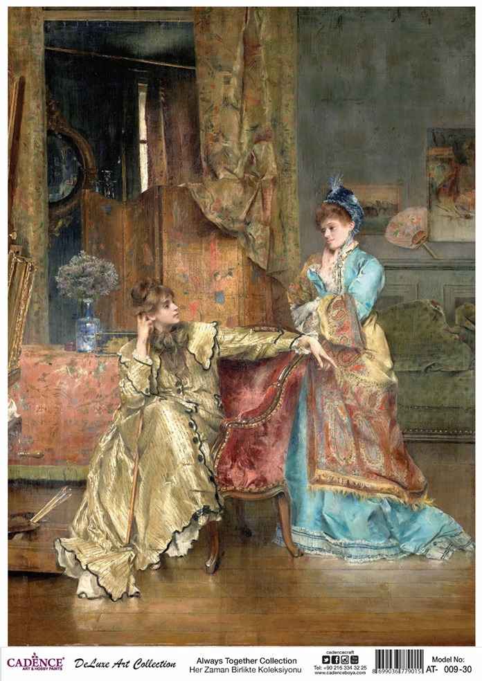 Cadence Deluxe Art Pirinç Dekopaj Model AT-009 (60x85)