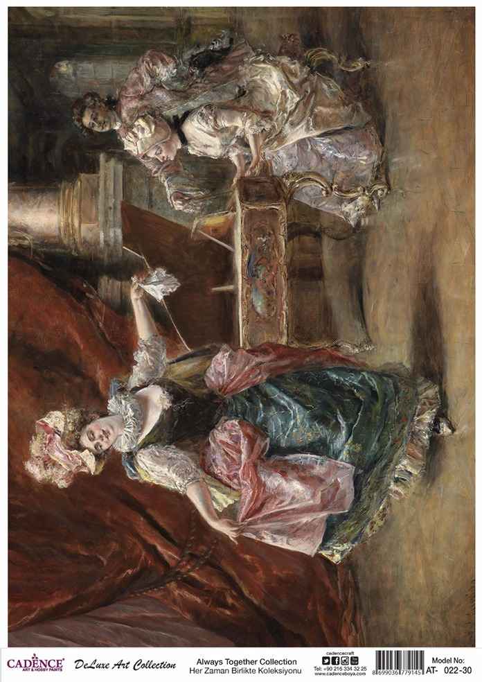 Cadence Deluxe Art Pirinç Dekopaj Model AT-022 (90x125)