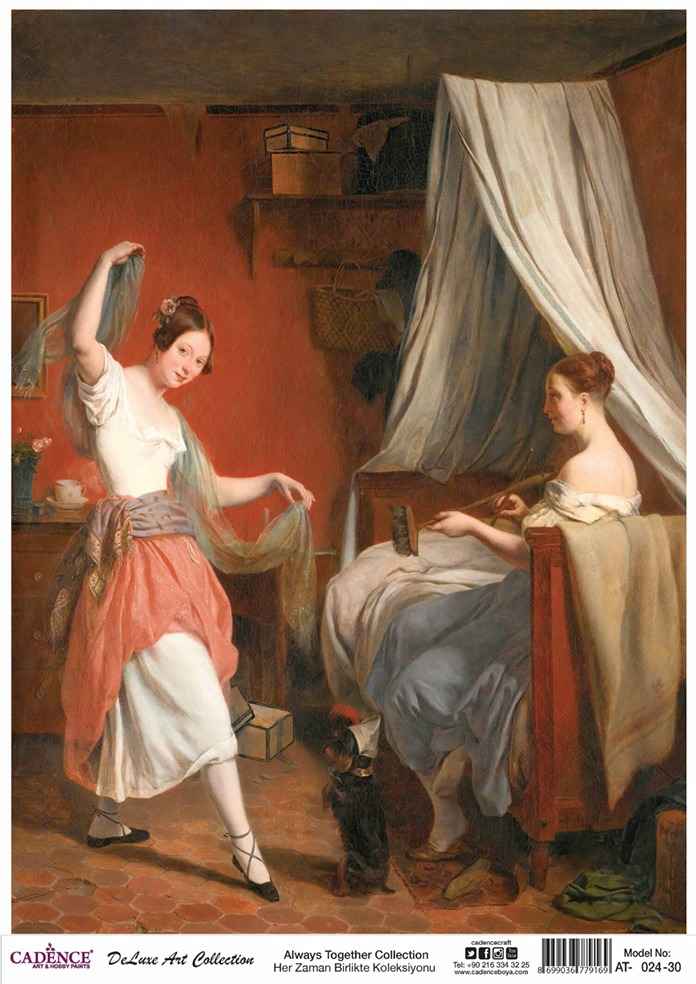 Cadence Deluxe Art Pirinç Dekopaj Model AT-024 (90x125)