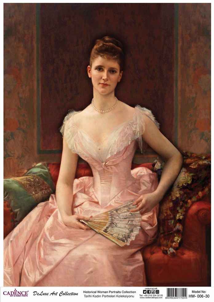 Cadence Deluxe Art Pirinç Dekopaj Model HW-006 (30x42)