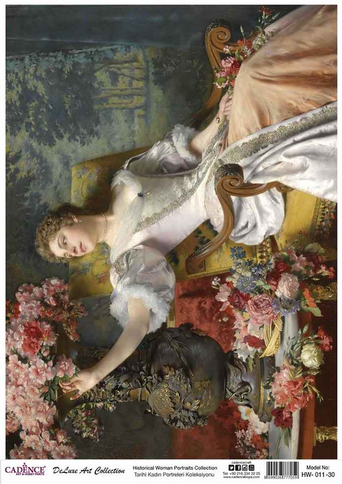 Cadence Deluxe Art Pirinç Dekopaj Model HW-011 (30x42)