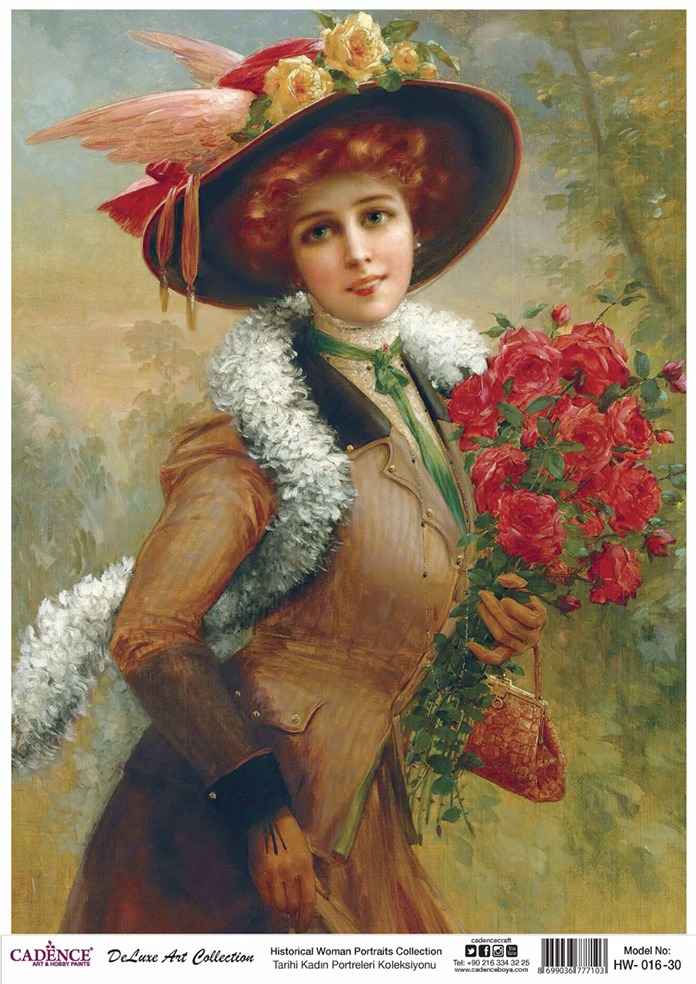 Cadence Deluxe Art Pirinç Dekopaj Model HW-0016 (90x125)