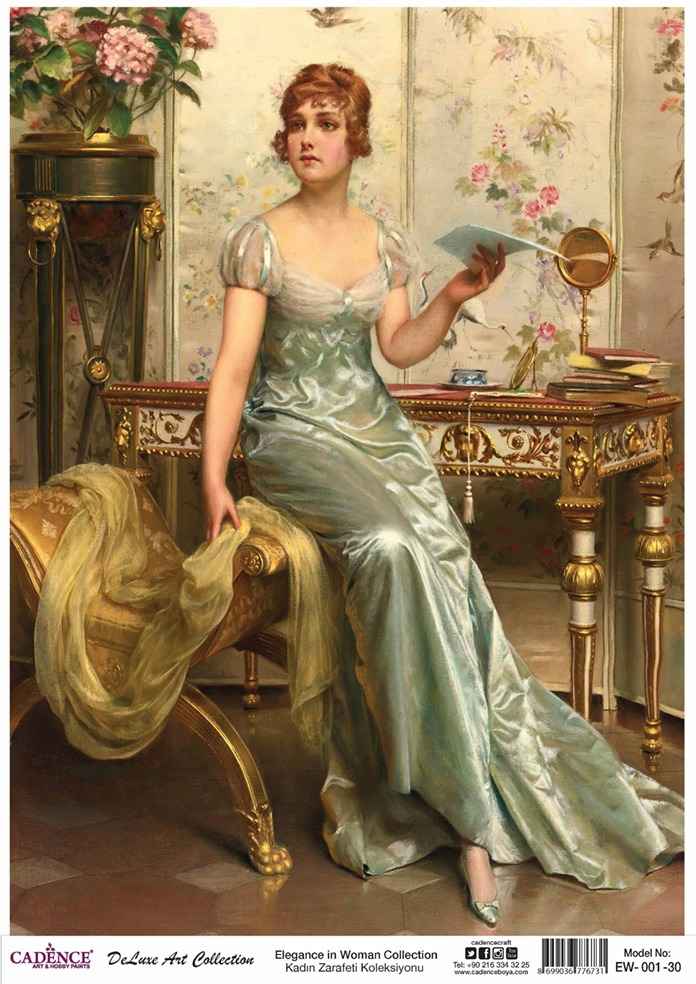 Cadence Deluxe Art Pirinç Dekopaj Model EW-001 (90x125)