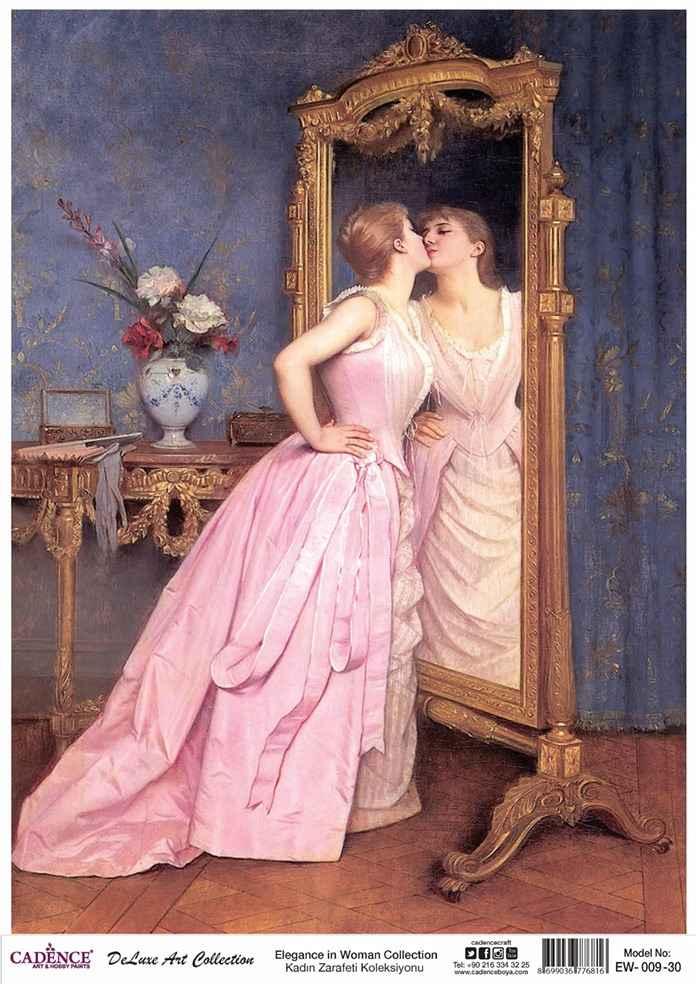 Cadence Deluxe Art Pirinç Dekopaj Model EW-009 (90x125)