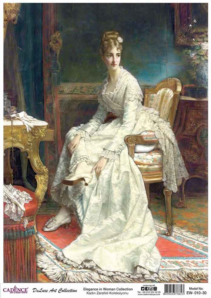 Cadence Deluxe Art Pirinç Dekopaj Model EW-010 (90x125)
