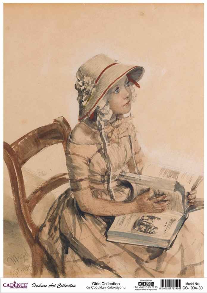 Cadence Deluxe Art Pirinç Dekopaj Model GC-004 (90x125)