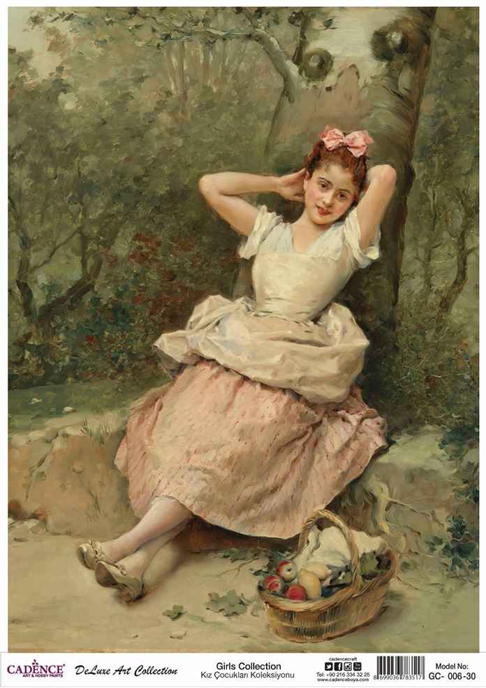 Cadence Deluxe Art Pirinç Dekopaj Model GC-006 (90x125)