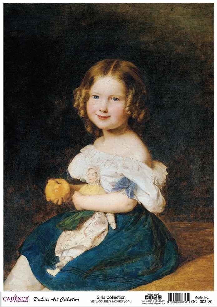 Cadence Deluxe Art Pirinç Dekopaj Model GC-008 (90x125)