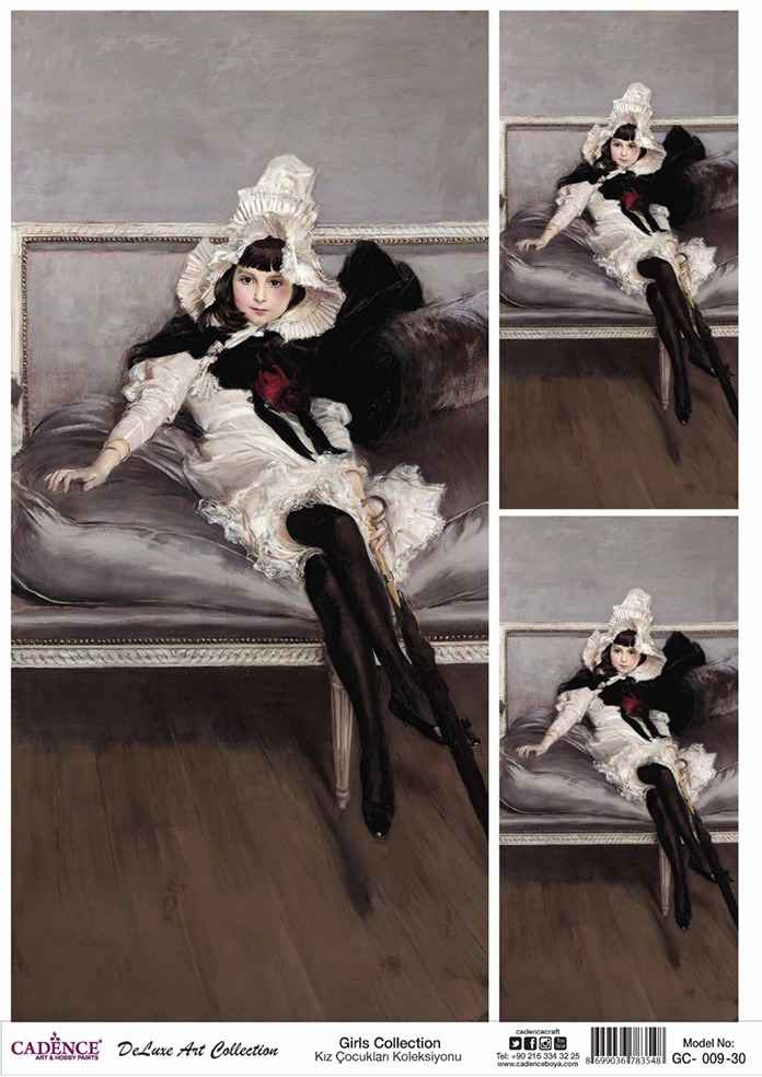 Cadence Deluxe Art Pirinç Dekopaj Model GC-009 (90x125)