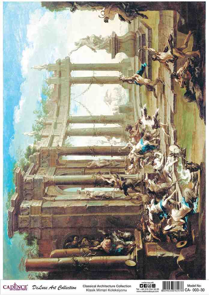 Cadence Deluxe Art Pirinç Dekopaj Model CA-003 (90x125)