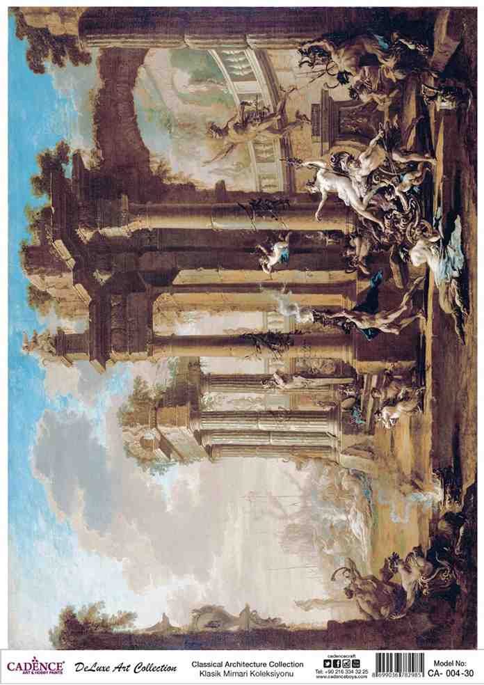 Cadence Deluxe Art Pirinç Dekopaj Model CA-004 (90x125)