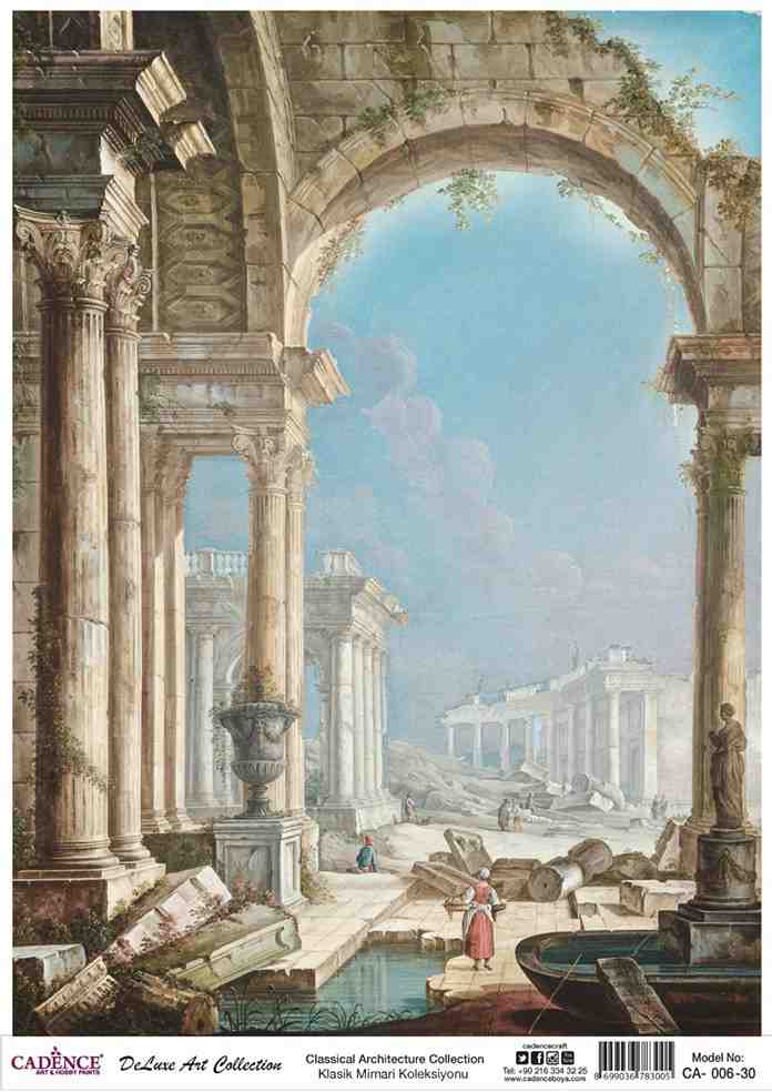 Cadence Deluxe Art Pirinç Dekopaj Model CA-006 (90x125)