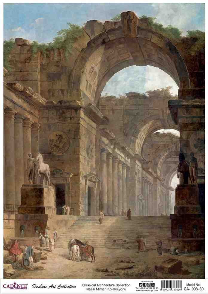 Cadence Deluxe Art Pirinç Dekopaj Model CA-008 (90x125)