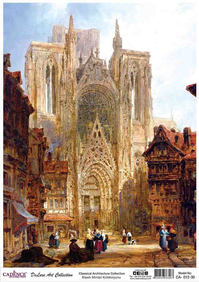 Cadence Deluxe Art Pirinç Dekopaj Model CA-012 (90x125)
