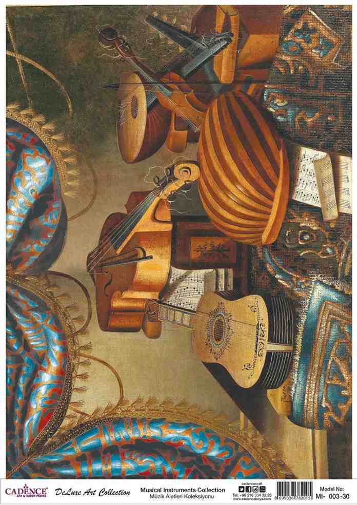 Cadence Deluxe Art Pirinç Dekopaj Model MI-003 (90x125)