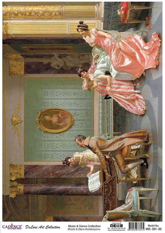 Cadence Deluxe Art Pirinç Dekopaj Model MD-001 (30x42)