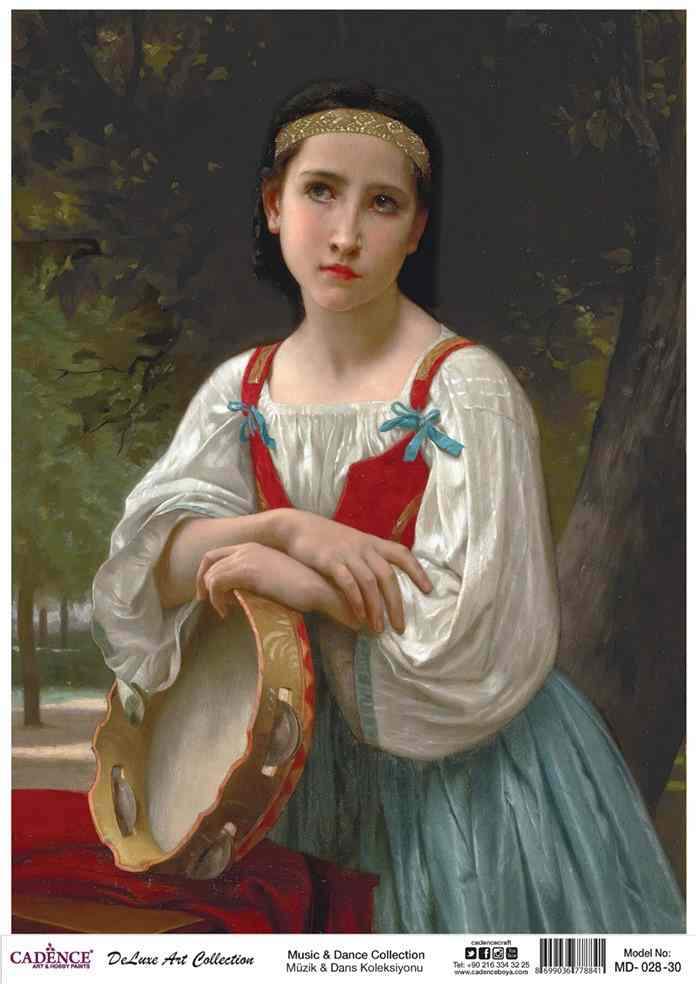 Cadence Deluxe Art Pirinç Dekopaj Model MD-028 (30x42)