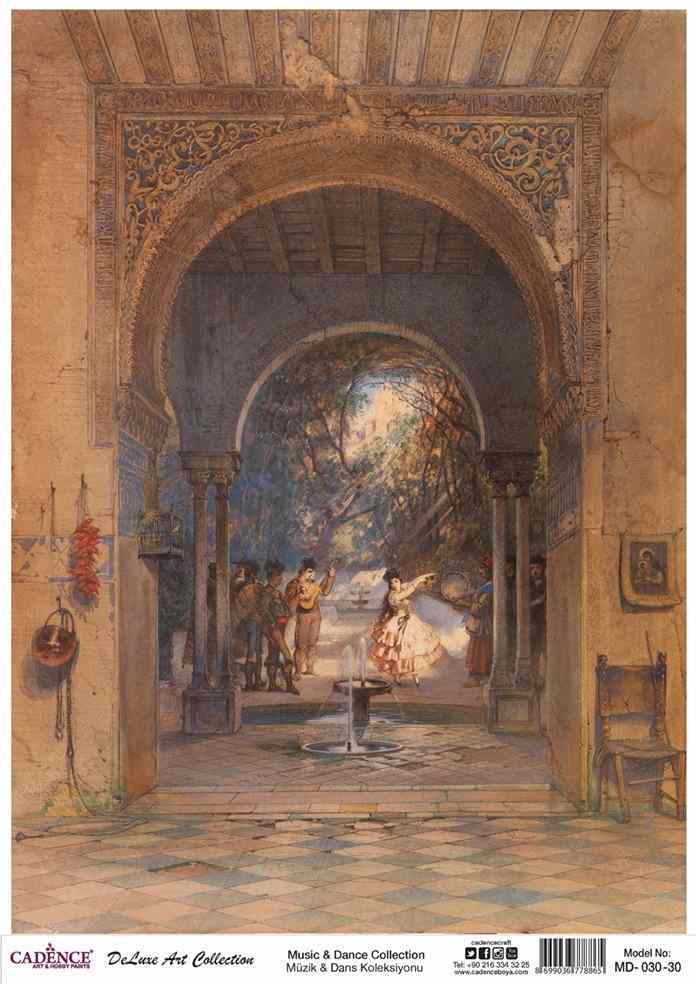 Cadence Deluxe Art Pirinç Dekopaj Model MD-030 (90x125)
