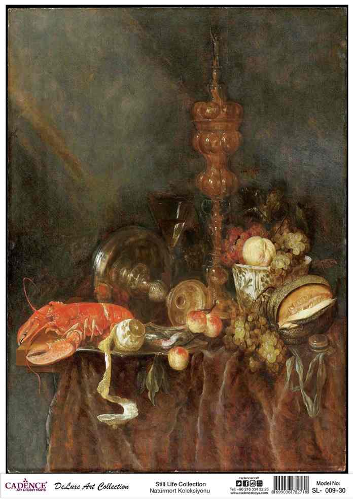 Cadence Deluxe Art Pirinç Dekopaj Model SL-009 (90x125)