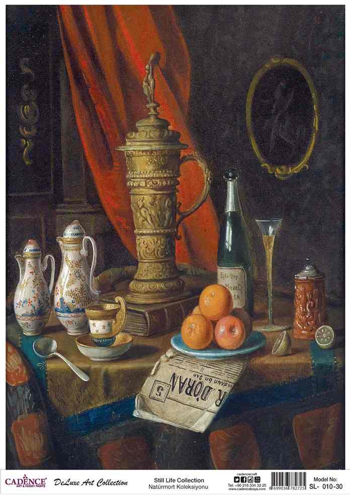 Cadence Deluxe Art Pirinç Dekopaj Model SL-010 (90x125)