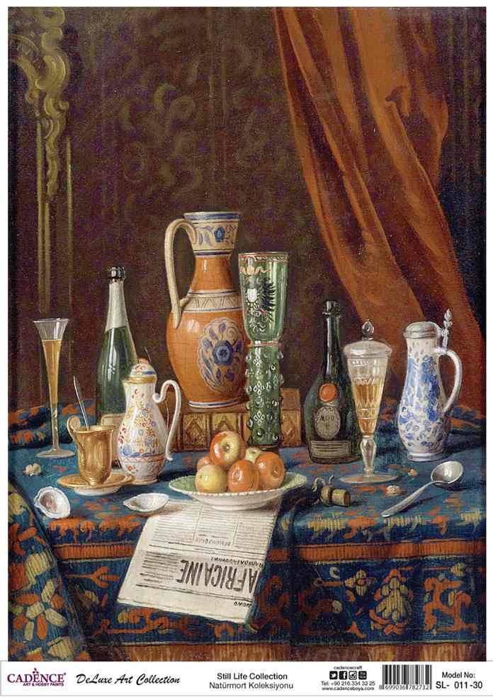 Cadence Deluxe Art Pirinç Dekopaj Model SL-011 (90x125)