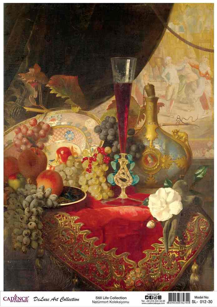 Cadence Deluxe Art Pirinç Dekopaj Model SL-012 (90x125)