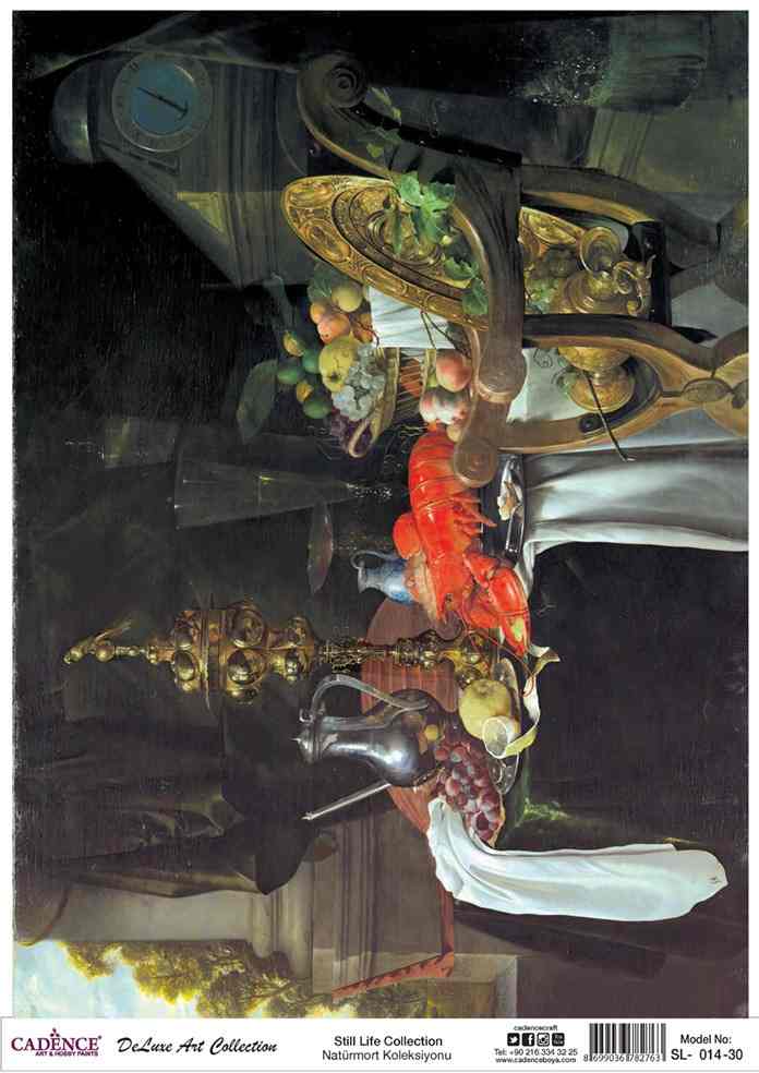 Cadence Deluxe Art Pirinç Dekopaj Model SL-014 (90x125)