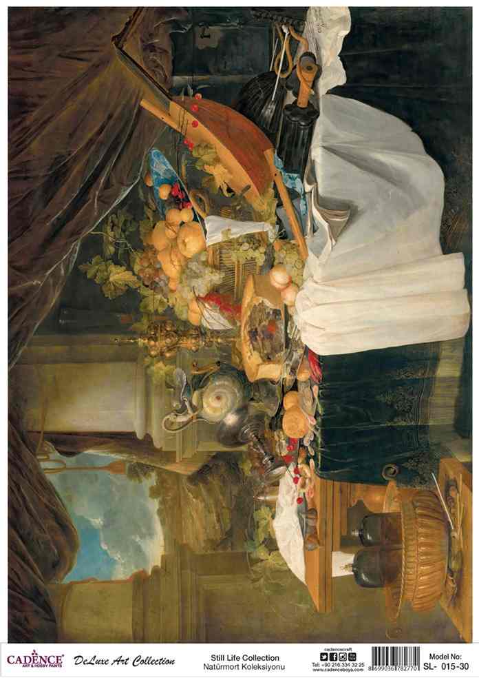 Cadence Deluxe Art Pirinç Dekopaj Model SL-015 (90x125)