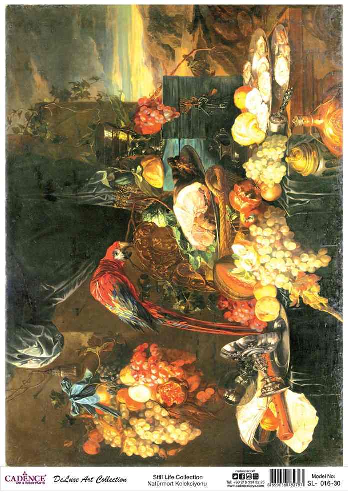 Cadence Deluxe Art Pirinç Dekopaj Model SL-016 (90x125)