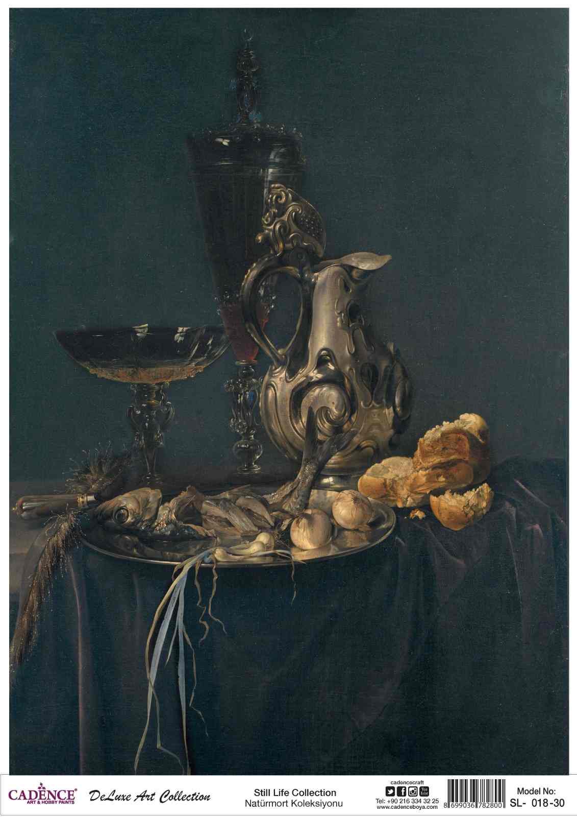 Cadence Deluxe Art Pirinç Dekopaj Model SL-018 (90x125)