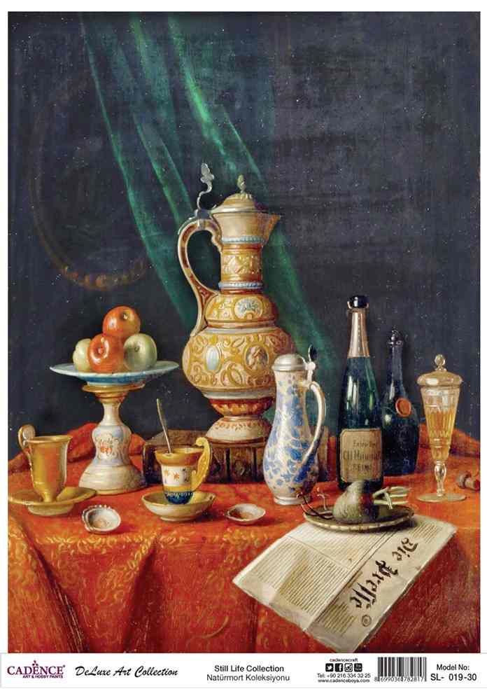 Cadence Deluxe Art Pirinç Dekopaj Model SL-019 (90x125)