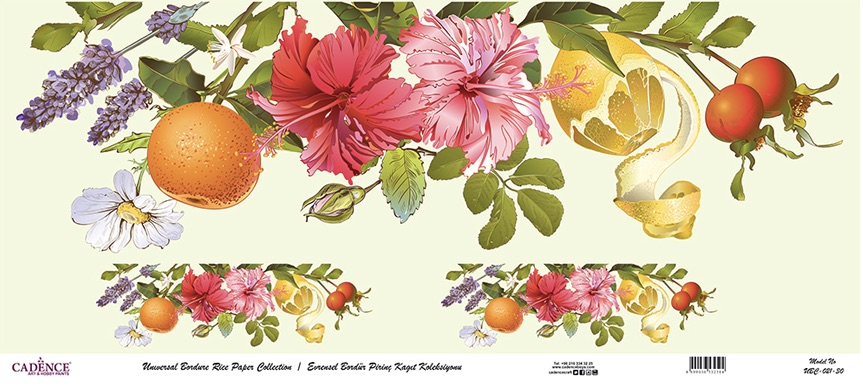 Cadence Bordür Pirinç Dekopaj Portakal Desen - UBC021