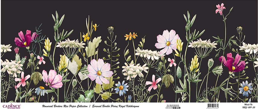 Cadence Bordür Pirinç Dekopaj Sümbül Desen - UBC009