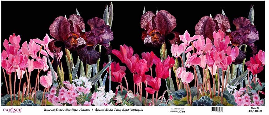 Cadence Bordür Pirinç Dekopaj Zambak Desen - UBC002