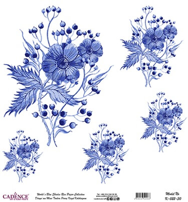 Elma Çiçeği Kolaj Cadence Pirinç Dekopaj  - K022