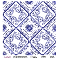 Mavi Tonlar Cadence Pirinç Dekopaj  - K041