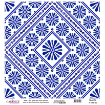 Mavi Tonlar Cadence Pirinç Dekopaj  - K042