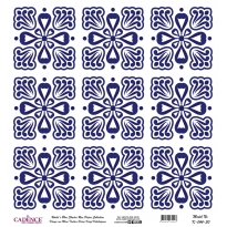 Mavi Tonlar Cadence Pirinç Dekopaj  - K044