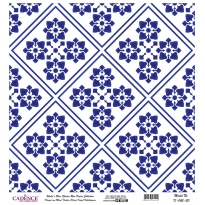 Mavi Tonlar Cadence Pirinç Dekopaj  - K045