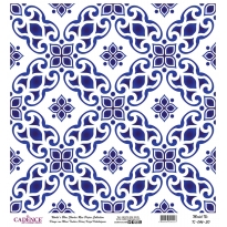 Mavi Tonlar Cadence Pirinç Dekopaj  - K046