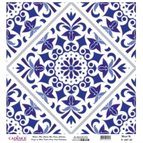 Mavi Tonlar Cadence Pirinç Dekopaj  - K047