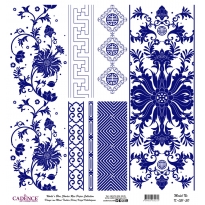 Mavi Tonlar Cadence Pirinç Dekopaj  - K051