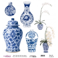 Mavi Tonlar Cadence Pirinç Dekopaj  - K054