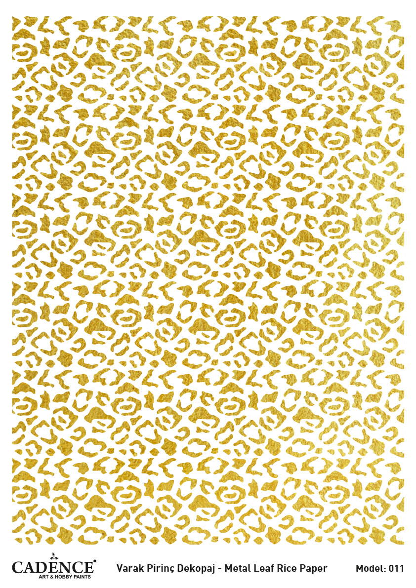 Cadence Altın-Gümüş Varak Pirinç Dekopaj (Zemin) - A11