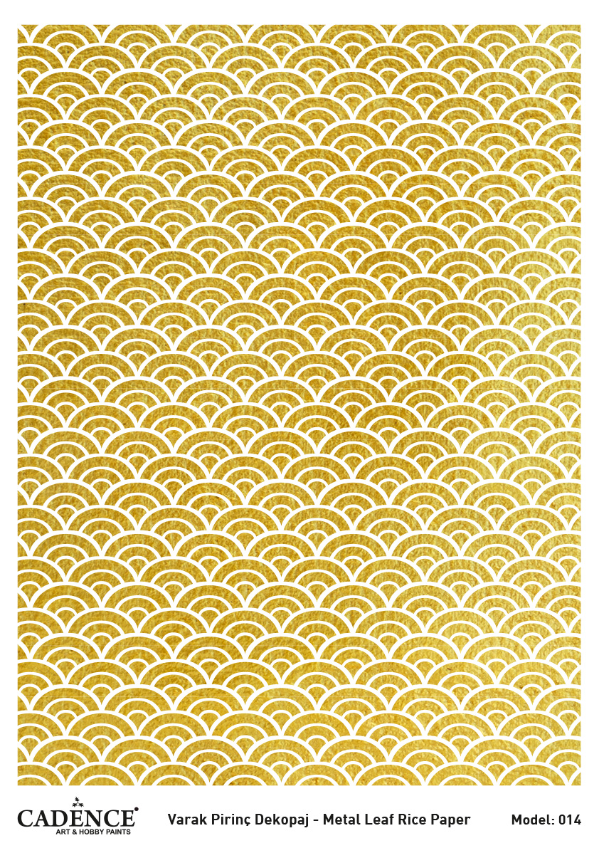 Cadence Altın-Gümüş Varak Pirinç Dekopaj (Zemin) - A14