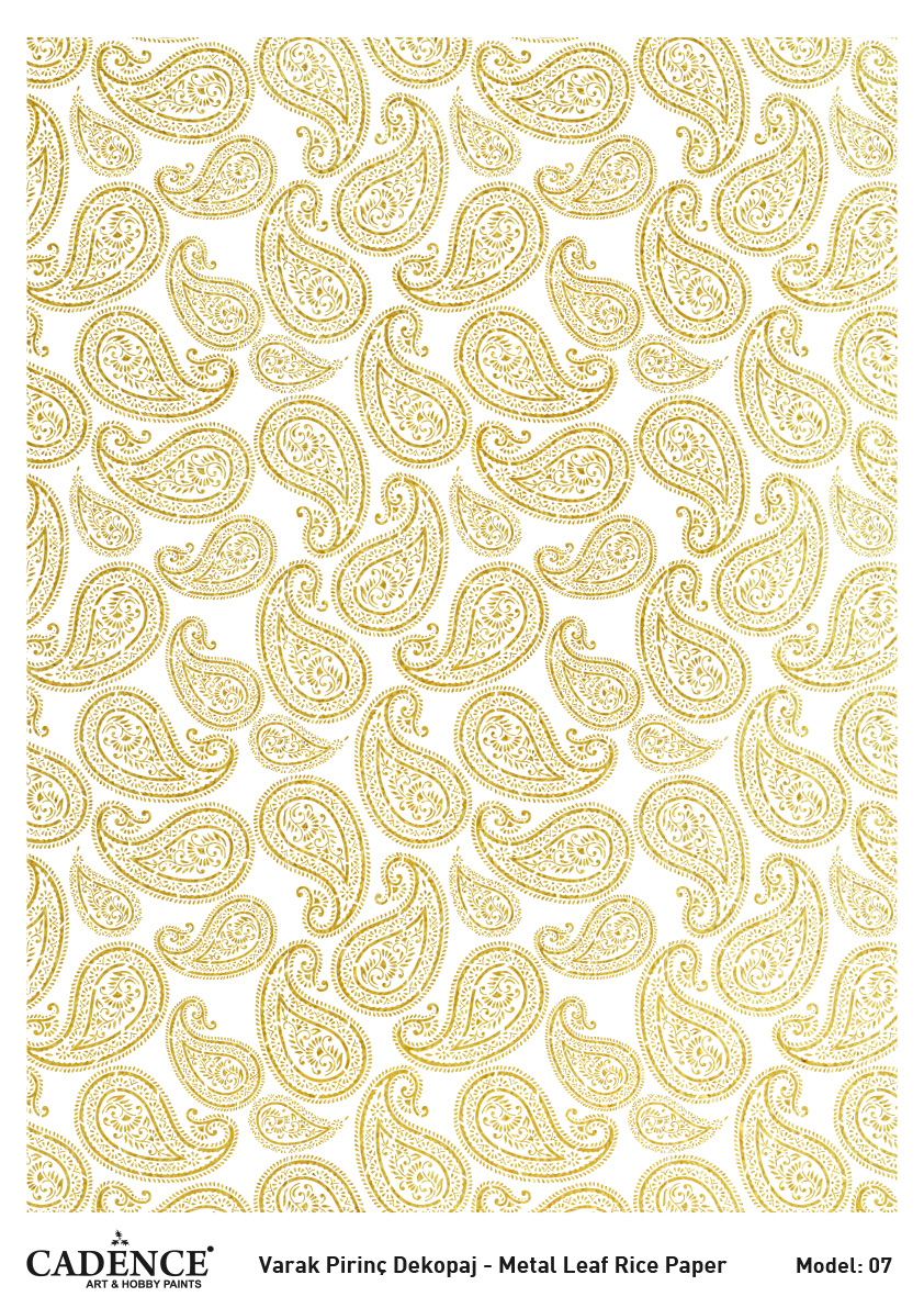 Cadence Altın-Gümüş Varak Pirinç Dekopaj (Zemin) - A07