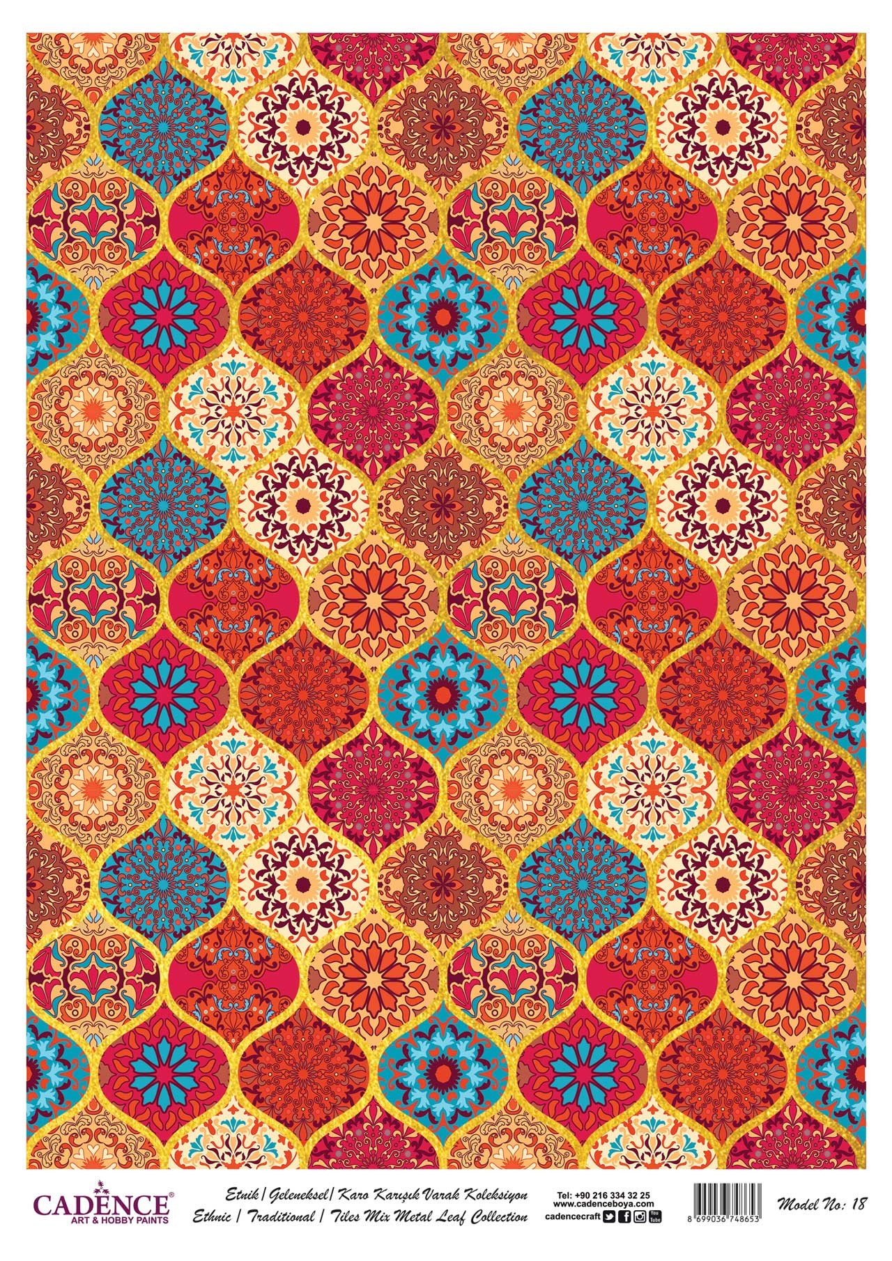 Cadence Altın-Gümüş Varak Pirinç Dekopaj (Çini) - 18