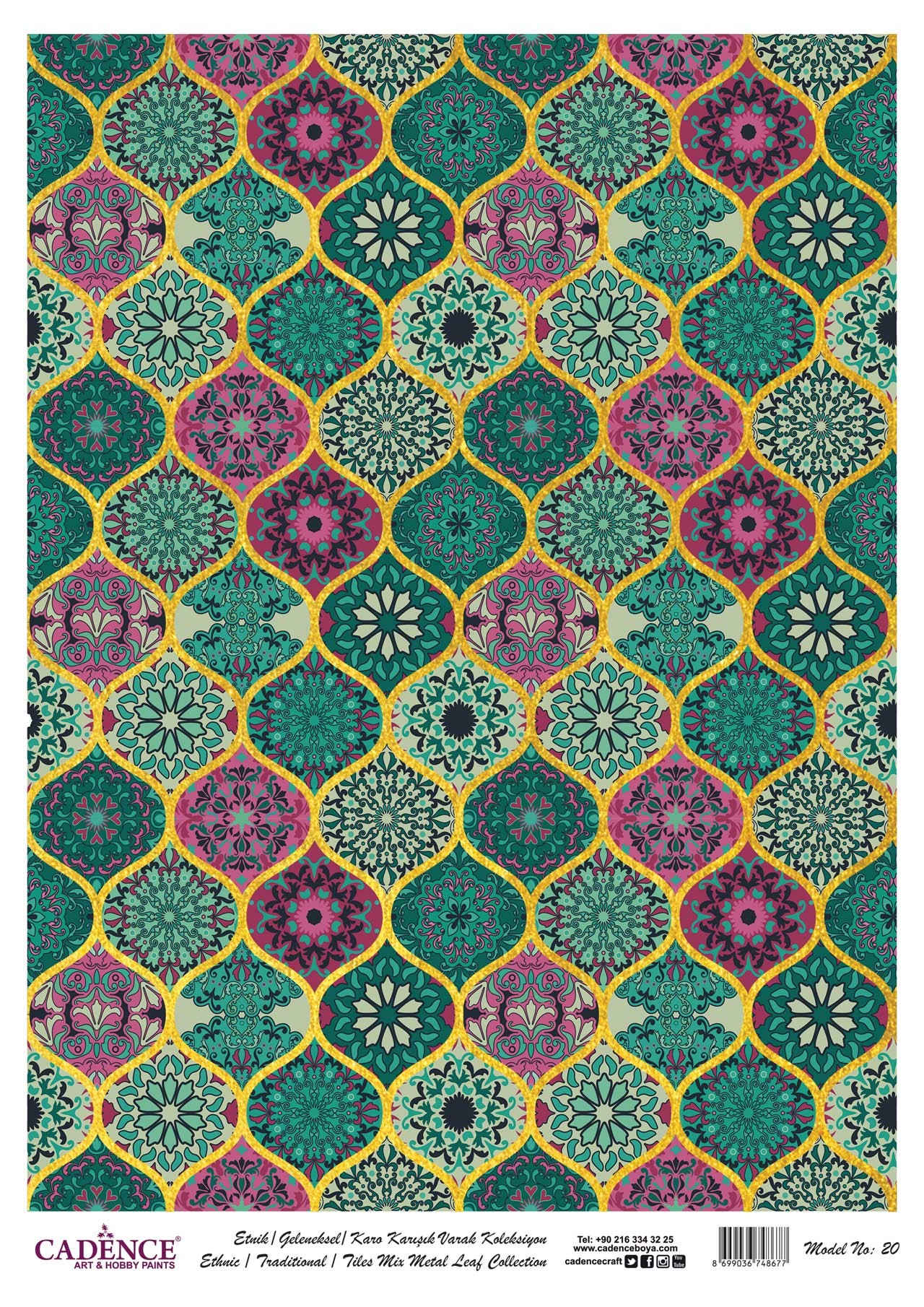 Cadence Altın-Gümüş Varak Pirinç Dekopaj (Çini) - 20