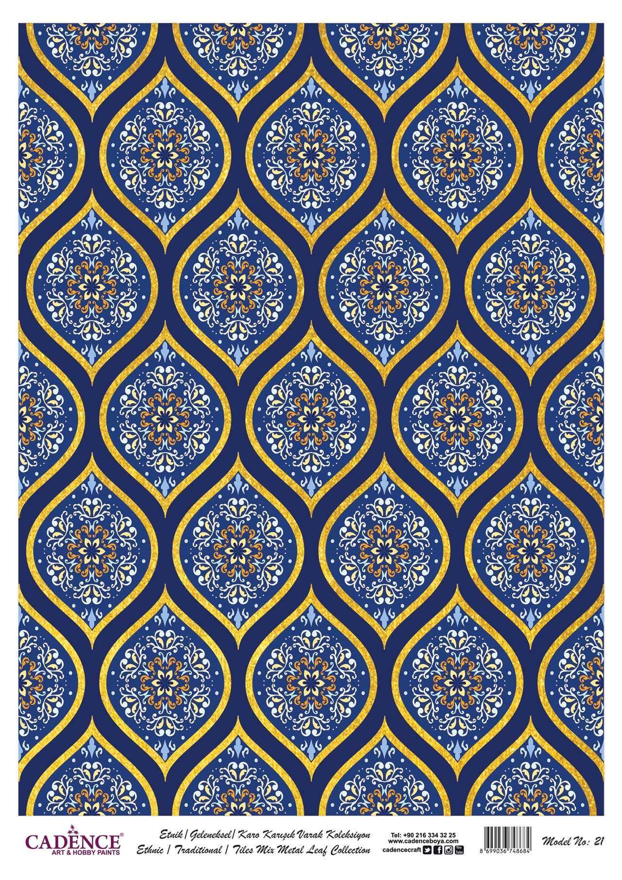 Cadence Altın-Gümüş Varak Pirinç Dekopaj (Çini) - 21