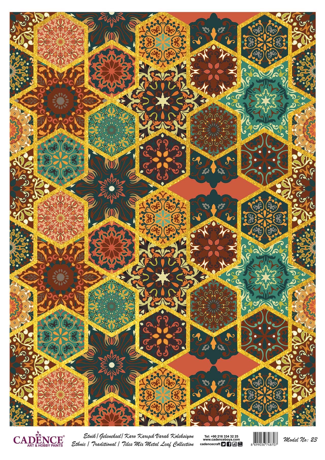 Cadence Altın-Gümüş Varak Pirinç Dekopaj (Çini) - 23